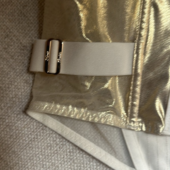 Honey Birdette “Marilyn” Gold/Nude Bustier 32DD NWT - Picture 14 of 15